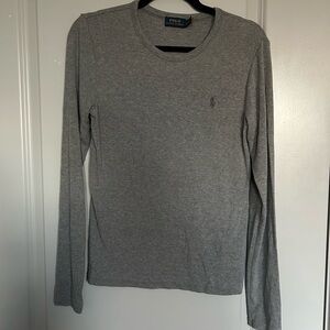 Ralph Lauren Polo Heather Gray Knit Top